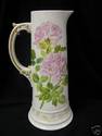 Antique American Belleek Tall Tankard / Roses StuN