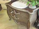 ITALIAN STYLE BOMBAY* GORGEOUS WOOD CABINET w/SINK