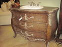 ITALIAN STYLE BOMBAY* GORGEOUS WOOD CABINET w/SINK