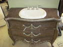 ITALIAN STYLE BOMBAY* GORGEOUS WOOD CABINET w/SINK