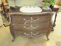 ITALIAN STYLE BOMBAY* GORGEOUS WOOD CABINET w/SINK