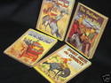 Vintage Set of Four Children's Mini Western Books