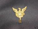 Small Victorian Brass Hook with Eagle