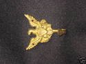 Small Victorian Brass Hook with Eagle