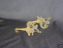 Set of Two Victorian Brass Hooks Serpents