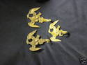 Set of Two Victorian Brass Eagle Hooks