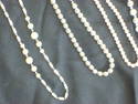 Lot of Six Beautiful Silver/Faux Pearl Necklaces