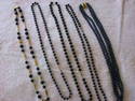 Lot of Five Black/Navy Necklaces