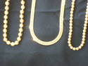 Lot of Six Ladies Necklaces Goldtone/Faux Pearls