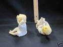 Porcelain Pair of Piano Babies - Handpainted