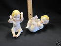 Porcelain Pair of Piano Babies - Handpainted