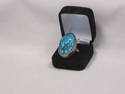 Blue Large Natural Turquoise Ring  SZ 8.25