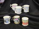 Set of Six Vintage Ceramic Shaving Mugs/Cups