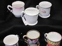 Set of Six Vintage Ceramic Shaving Mugs/Cups