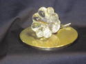 Heisey Glass Covered Dish with Glass Flower Handle