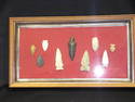 Shadowbox Framed Arrowheads Flints