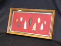 Shadowbox Framed Arrowheads Flints