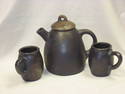 El Salvador Handmade Coffee/Tea Set w/2 Mugs