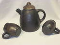 El Salvador Handmade Coffee/Tea Set w/2 Mugs