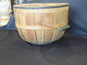 Hinged Bushel Basket with Copper Handle