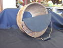 Hinged Bushel Basket with Copper Handle