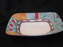 A MALLORY CALIFORNIA HAND PAINTED SERVING PLATTER