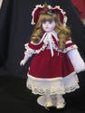 Porcelain 15" Christmas Doll - Crown Royal Collect