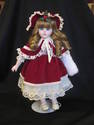 Porcelain 15" Christmas Doll - Crown Royal Collect