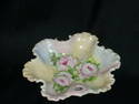 Victorian Pink Handpainted Ruffle Edge Dish