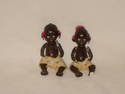 VINTAGE PAINTED BLACK BISQUE-JAPAN BABY-ORIG.