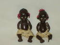 VINTAGE PAINTED BLACK BISQUE-JAPAN BABY-ORIG.