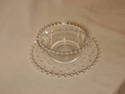 Imperial Etched Candlewick Sauce/Relish Dish & Pla