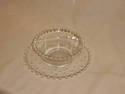 Imperial Etched Candlewick Sauce/Relish Dish & Pla