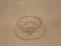 Imperial Etched Candlewick Sauce/Relish Dish & Pla