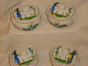 4 Covered Bowls QUIMPER France Pottery - Unmarked