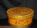 Excellent Large Decorated Wooden Box & Lid