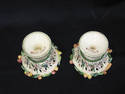 Pair of Handpainted Italian Candleholders