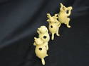 Set of Four Interesting Clay Musician Animals