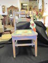 Vintage Hand Painted Child's Chair - Birds and Fru