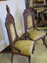 ANTIQUE GOTHIC REVVL VICTORIAN WALNUT CHAIR - 2 AV