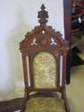 ANTIQUE GOTHIC REVVL VICTORIAN WALNUT CHAIR - 2 AV