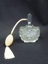 Vintage Crystal Cut Perfume Bottle with Atomizer 