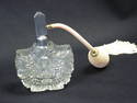 Vintage Crystal Cut Perfume Bottle with Atomizer 