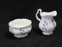 Royal Albert Creamer and Sugar Set - Blue Floral