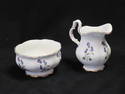 Royal Albert Creamer and Sugar Set - Blue Floral