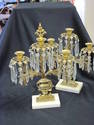 BRASS BRONZE MANtle CANDELABRA 