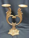 Nice 13 Inch Iron Painted Candleholder