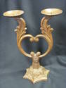 Nice 13 Inch Iron Painted Candleholder