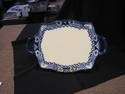 Handpainted Mexico Blue/White Decorative Tray