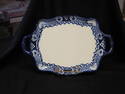 Handpainted Mexico Blue/White Decorative Tray